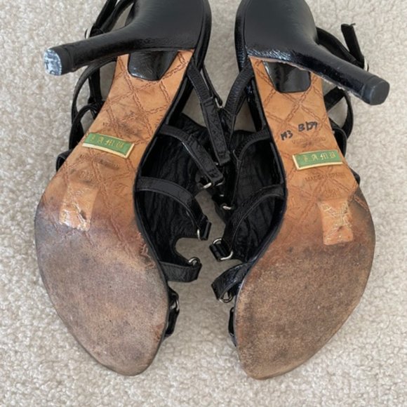 L.A.M.B. Gladiator Slingback Heels sz 8.5 - Picture 6 of 6